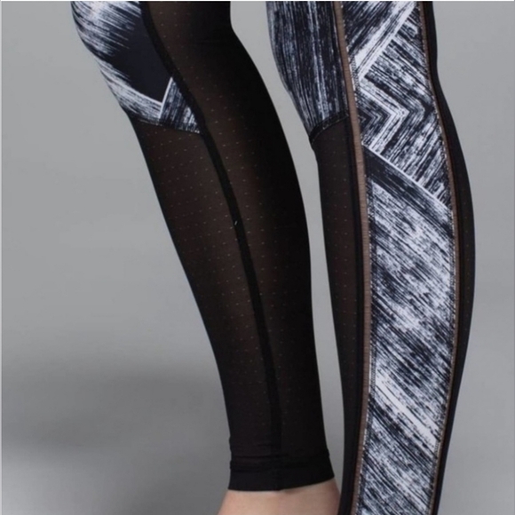 Lululemon hot to street pant sweat wicking mesh pull on leggings in heat wave 6 - Picture 4 of 12